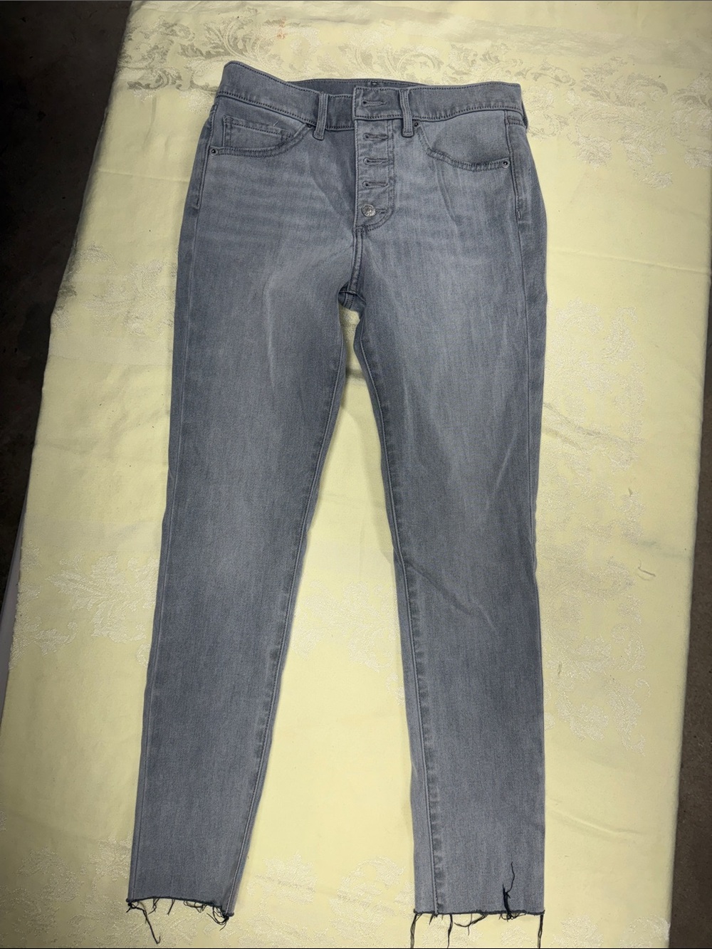 Express Women's Skinny Jeans in Light Gray